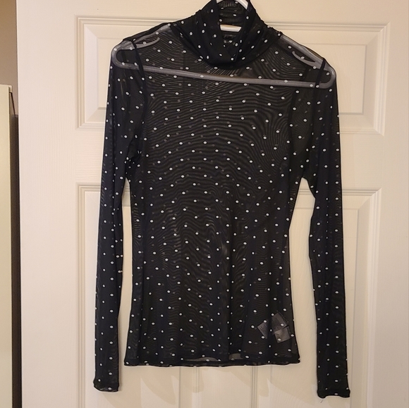 Polka Dot Turtleneck - Rachel Roy - Size L - Picture 3 of 5